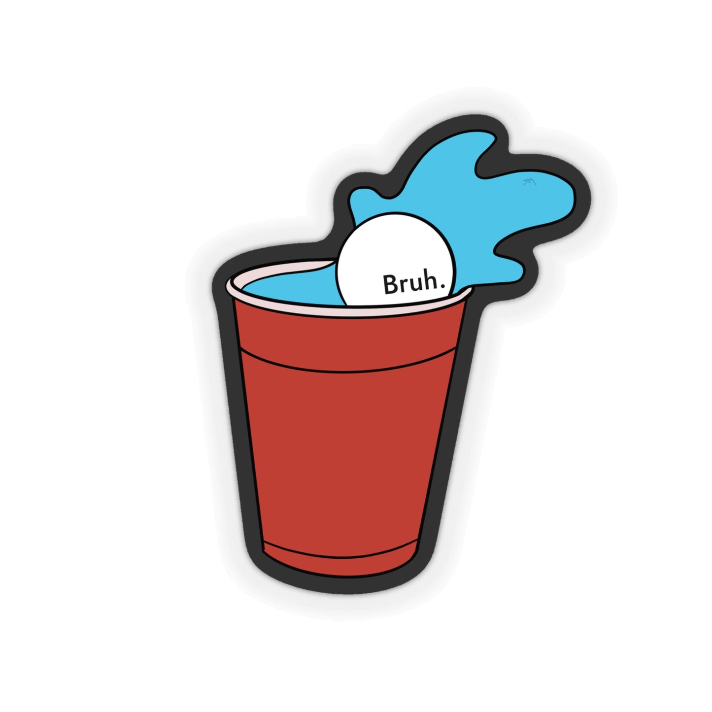 Island Cup Sticker