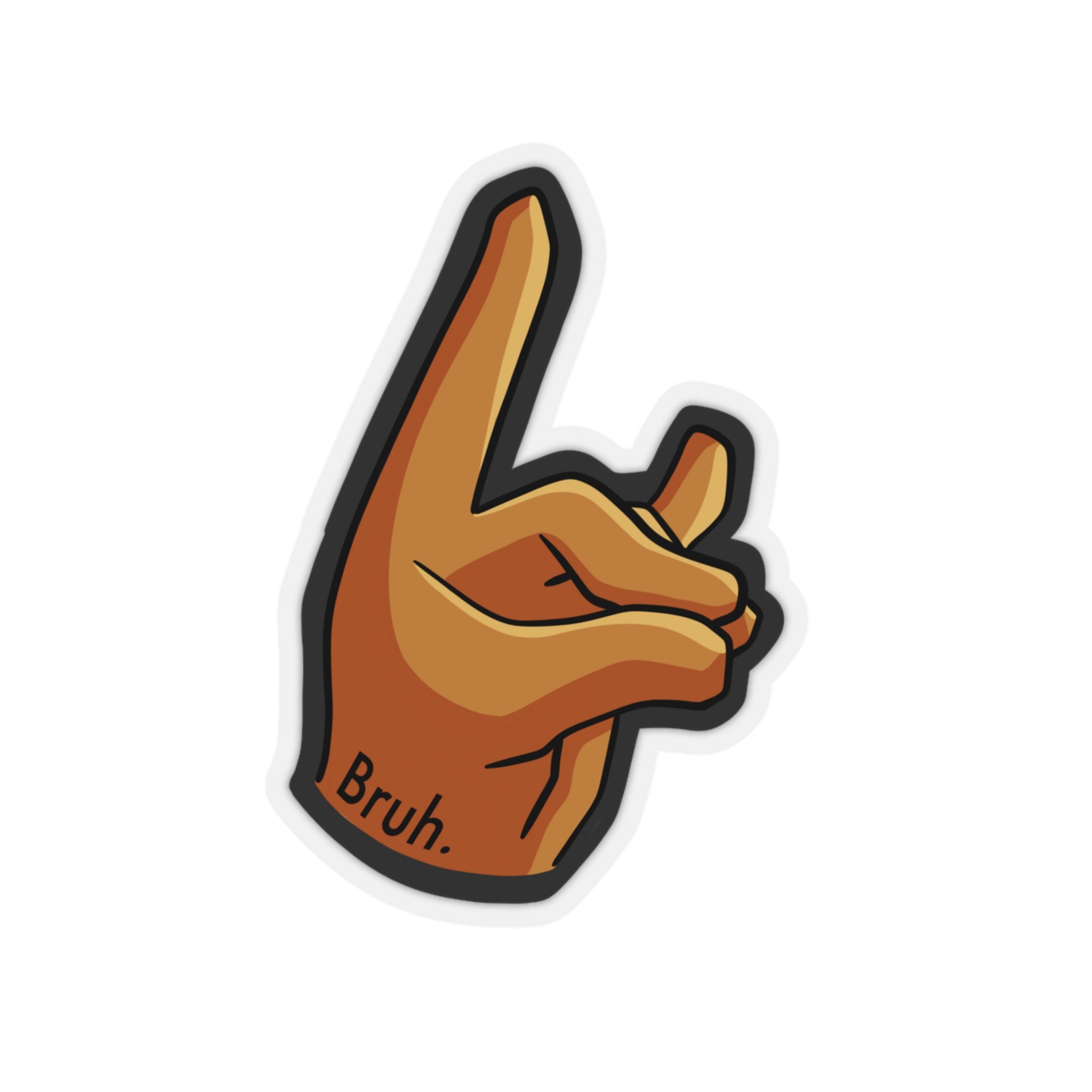 Kitsune Hand Sticker – Bruh Life-Gear